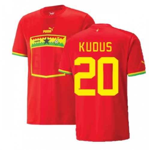 Pánský Fotbalový dres Ghana Mohammed Kudus #20 MS 2022 Venkovní Krátký Rukáv